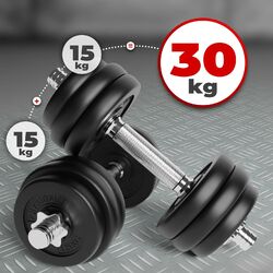Physionics® Kurzhantel Set 20kg 30kg 40kg Hantelscheiben Krafttraining Hantelset⭐⭐⭐⭐⭐ Sternverschlüsse✔️ 6 oder 12 Gewichte✔️ Ø 25 mm✔️