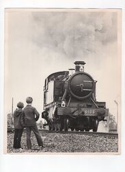 Great Western Tank Lokomotive im Didcot Depot - 1972 Pressefoto