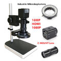 Industrie Mikroskopkamera 16MP HDMI 1080P HD Microscope Camera mit C-MOUNT Lens