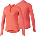 adidas Damen Langarm Laufshirt Response Longsleeve Zip Running Shirt core red