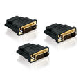 3x HDMI DVI Adapter - HDMI Buchse (19 pin) zu DVI Stecker (24+1) - 1080p Full HD
