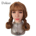 Dokier Realistic Silicone Female Mask Full Head Mask For Crossdresser Cosplayer 