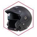 Jethelm Mit Sonnenblende Schwarz Motorrad Roller Moped Quad Helm S M L XL XXL