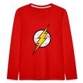 DC Comics Justice League The Flash Logo Used Look Kinder Langarmshirt