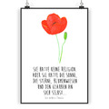 DIN A3 Poster Blume Mohnblume - Geschenk Naturliebe Blumen Deko Raumdekoration