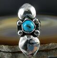 Ring Indianer Navajo Ring Sterling Silber Türkis 16,5 mm zauberhaft
