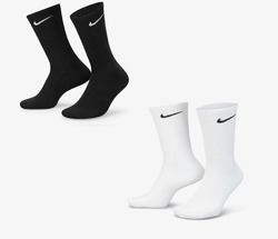Nike Socken 5 Paar Sneaker Cushion Damen- Herrensocken Weiß / Schwarz