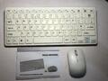 Weiße kabellose kleine Tastatur & Maus für Samsung UE46C7000 3D Smart TV