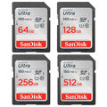 SanDisk 64GB 128GB 256GB 512GB Ultra Class 10 UHS-I SD 140MB/s SDXC memory card