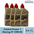 Castrol Power 1 Racing 4T 10W-50 4 x 1 Liter Motoröl