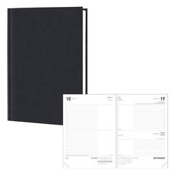 Idena Buchkalender 2023 Basic Schwarz DIN A5 Terminplaner Agenda Taschenkalender