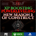 DIABLO 4 🚀 SEASON 3 OF CONSTRUCT 🚀 POWER LEVEL 1 - 90 🚀 SC HC PC PS XBOX D4