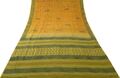 Vintage Saree 100 % reine Kreppseide, bedruckter Scrap-Sari-Stoff zum...
