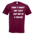 T-Shirt Herren - Aufdruck individuell - mit Wunschtext - Druck personalisiert