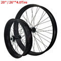 20in/26 " 4.0 Reifen Mountainbike Fat Fahrrad Rad Strand / Elektrisch Vorderrad
