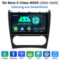Android 12.0 Autoradio Für Mercedes Benz C-Klasse W203 W209 Carplay GPS 2G+64G