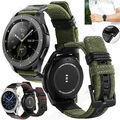 Nylon Leder Armband Für Samsung Galaxy Watch 3 45 46mm Gear S3 Frontier/Classic