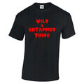 Rocky Horror Show Wild and Untamed Thing schwarzes T-Shirt Herren Damen und Kinder passend