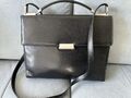 Mandarina Duck Hera Schwarz Leder Laptoptasche Aktentasche Schultasche