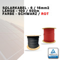 HIKRA® SOL H1Z2Z2-K Solarkabel 6mm2 / 16mm2 / 100m / 500m / rot / schwarz Kabel