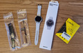 Samsung Galaxy Watch4 Classic  46mm Edelstahlgehäuse mit Ridge Sport Band + Foli