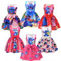 Mädchen Lilo und Stitch Kostüm Rock Prinzessin Party Fancy Kleid Skater Kleid DE