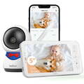 5" Babyphone mit Kamera PTZ 350° Mobile App Steuerung 1080P WiFi Video Babyphone