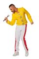 Rockstarkostüm Rock Star Kostüm King Freddie 80s Legend Karneval Herren Mercury