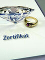 Ring 585 Gold 2x Brillant 0,20ct Rubin 0,50ct Gr 54 Zertifikat Damen Schmuck TOP