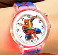 Spiderman Kinderuhr Kinder Armbanduhr Quarzuhr Geschenk mit Blinklicht Superheld