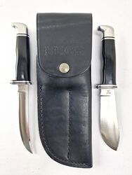 Aus Jäger Nachlass - seltenes BUCK Messer Twin Set - Buck 103 + Buck 118