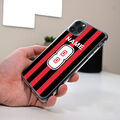 Rot und Schwarz Personalisierte Handyhülle Abdeckung für iPhone 14 Samsung S22 - OD1-15