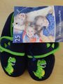 Kinder Jungen Schuhe NEU Gr 25 grün marine blau Hausschuhe Dappen Dino