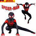 Karneval Spiderman Cosplay Kostüm Miles Morales Kinder Herren Anzug Kids-Outifit