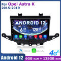 6+128G Android12 Autoradio Carplay GPS Navi 4G Net BT Für Opel Astra K 2015-2019