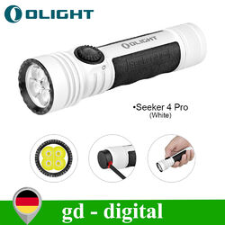 Olight Seeker 4 Pro LED Taschenlampe 4600 Lumen 260 Meter (WEIß）