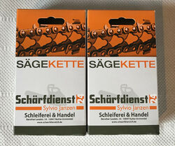 2x Vollmeißel Kette Sägekette p. für Bosch AKE 35-18 S / AKE 35-19 S (35cm)
