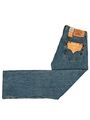 Levis 501 Jeans blau W36 L33 Originalpassform gerades Bein Denim 100 % Baumwolle Y2K 00s