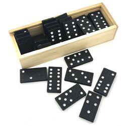 B&G Domino Spiel aus Holz 28 Spielsteine 38x19mm