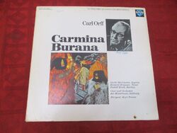 LP Carl Orff Carmina Burana mit Autogramm Signiert STEREO SAPHIR GER 1976