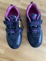 Lico Halbschuhe Gr. 33 + 34 lila (ganz dunkel) pink Klettverschluss