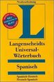 Langenscheidt Universal-Wörterbuch Spanisch | Buch | Zustand gut
