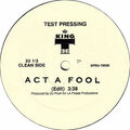 King Tee Act A Fool Vinyl Single 12inch NEAR MINT Capitol Records