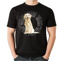 T-Shirt CIRCLE GOLDEN RETRIEVER Watercolor Goldie Unisex Hund Hundemotiv