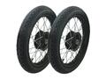 Kompletträder schwarz Heidenau K36 Reifen für Simson S51 S50 S53 Schwalbe Star