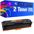 2x Toner XXL Yellow PlatinumSerie für Canon 054 H i-SENSYS LBP-621 Cw LBP-623 Cd