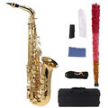 Eb-Altsaxophon Messing lackiertes E-Flat Saxophon 802-Tasten Holzblasinstrument