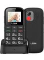 LESIA Seniorenhandy ohne Vertrag mit großen Tasten Handy für Senioren SOS Knopf