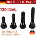 120 Gummiventile 20x TR412 418 40x TR413 TR414 Snap-In PKW Reifen Ventil Felgen