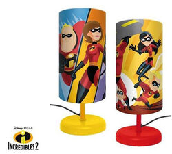 2x Disney - Die Unglaublichen 2  Incredibles 2 Tisch Nachttisch Lampe Nachtlicht